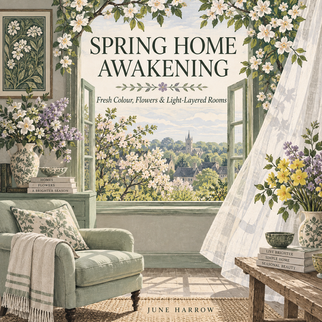 Cover of Spring Home Awakening, a SEASON & HEARTH digital guide.