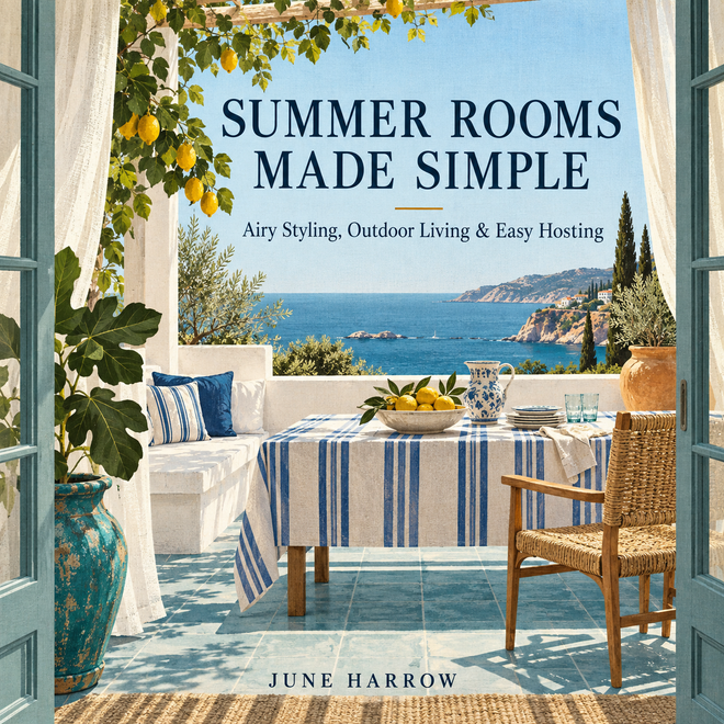 Cover of Summer Rooms Made Simple, a SEASON & HEARTH digital guide.