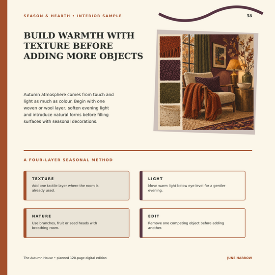 Sample teaching page from The Autumn House.